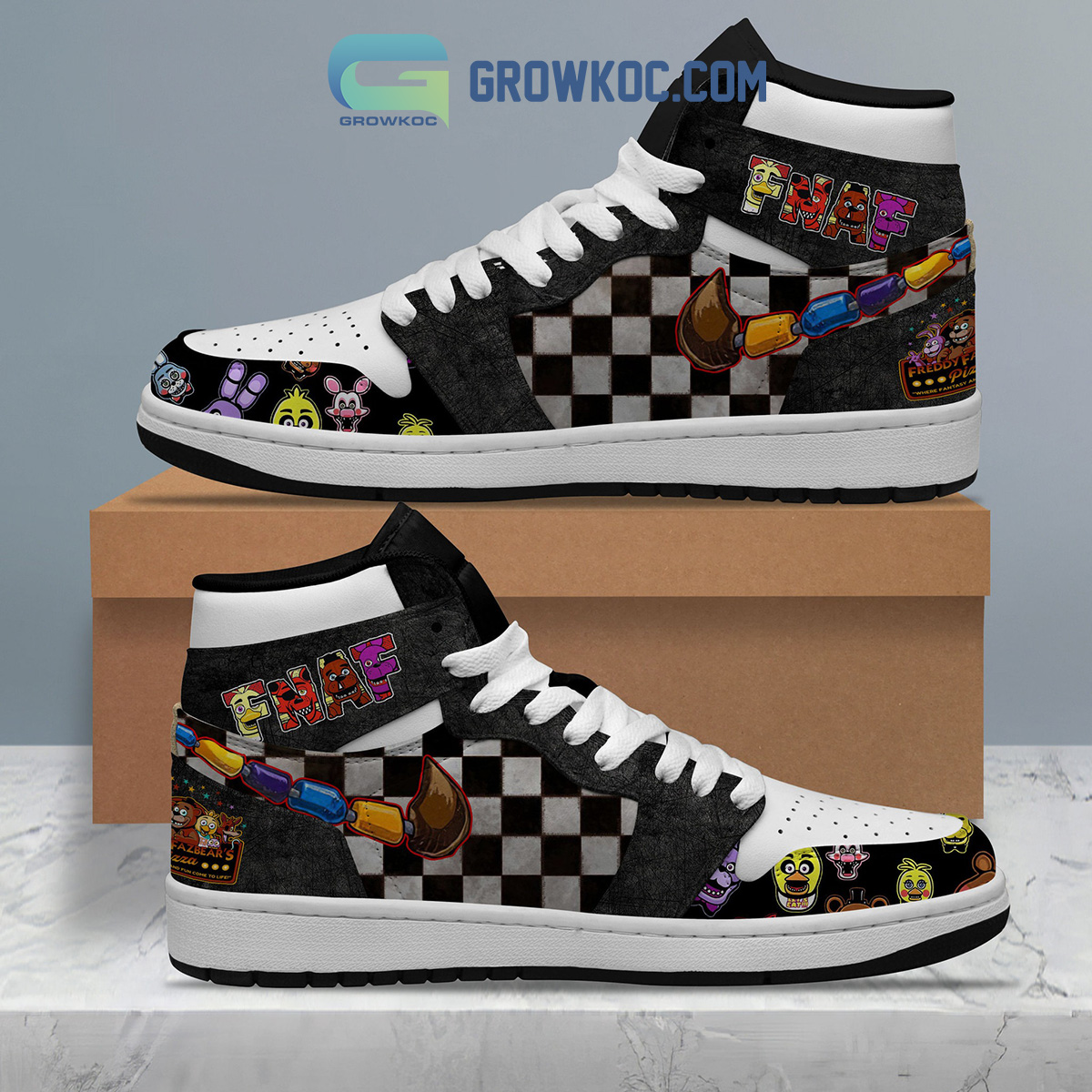 Five Night At Freddys Scary Air Jordan 1 Shoe2B1 dbYuJ