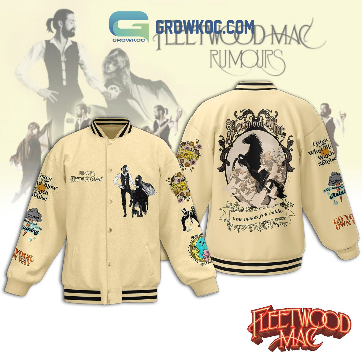 Fleetwood Mac Players Only Love Baseball Jacket2B1 koM86