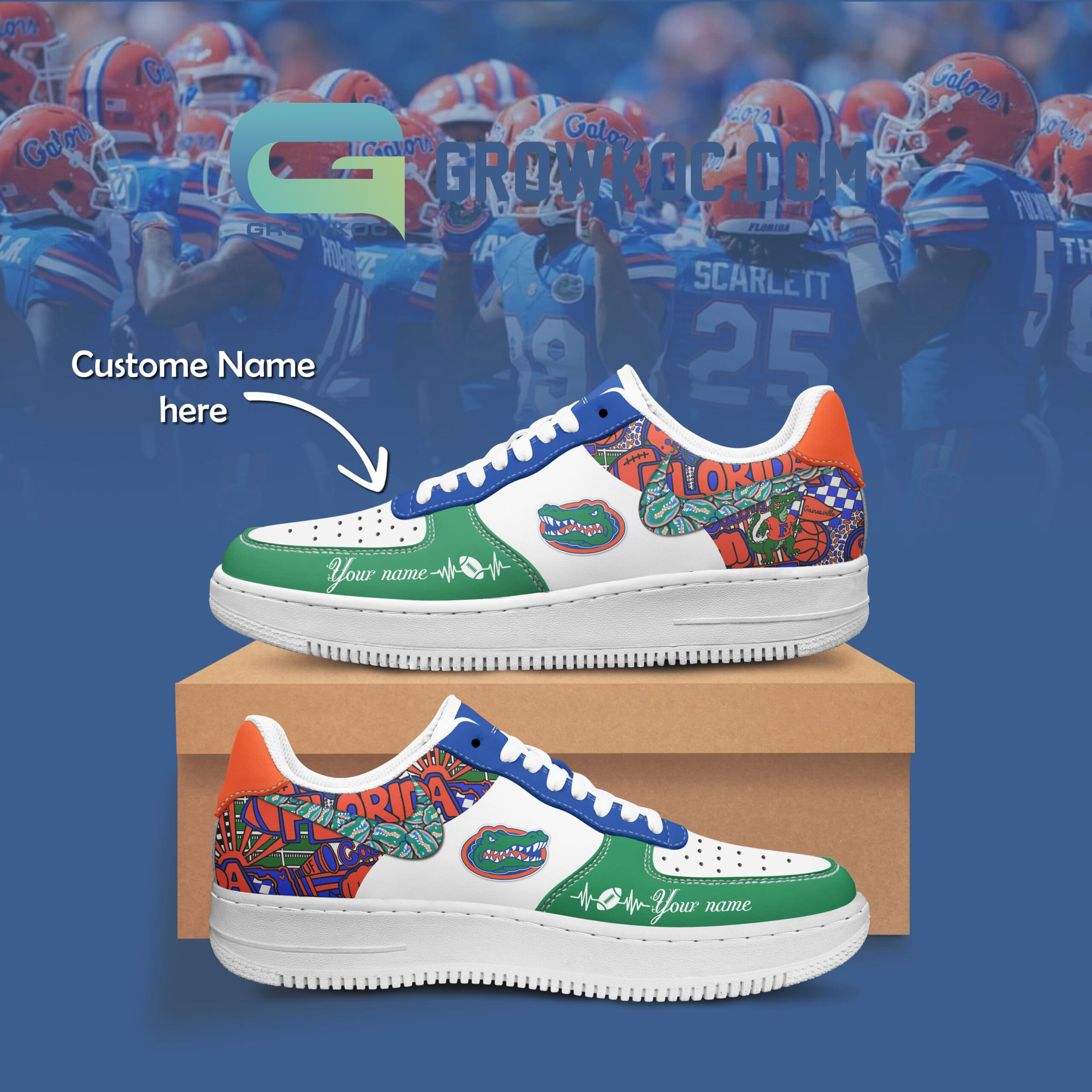 Florida Gators Personalized Air Force 1 Shoes2B1 vUzEU