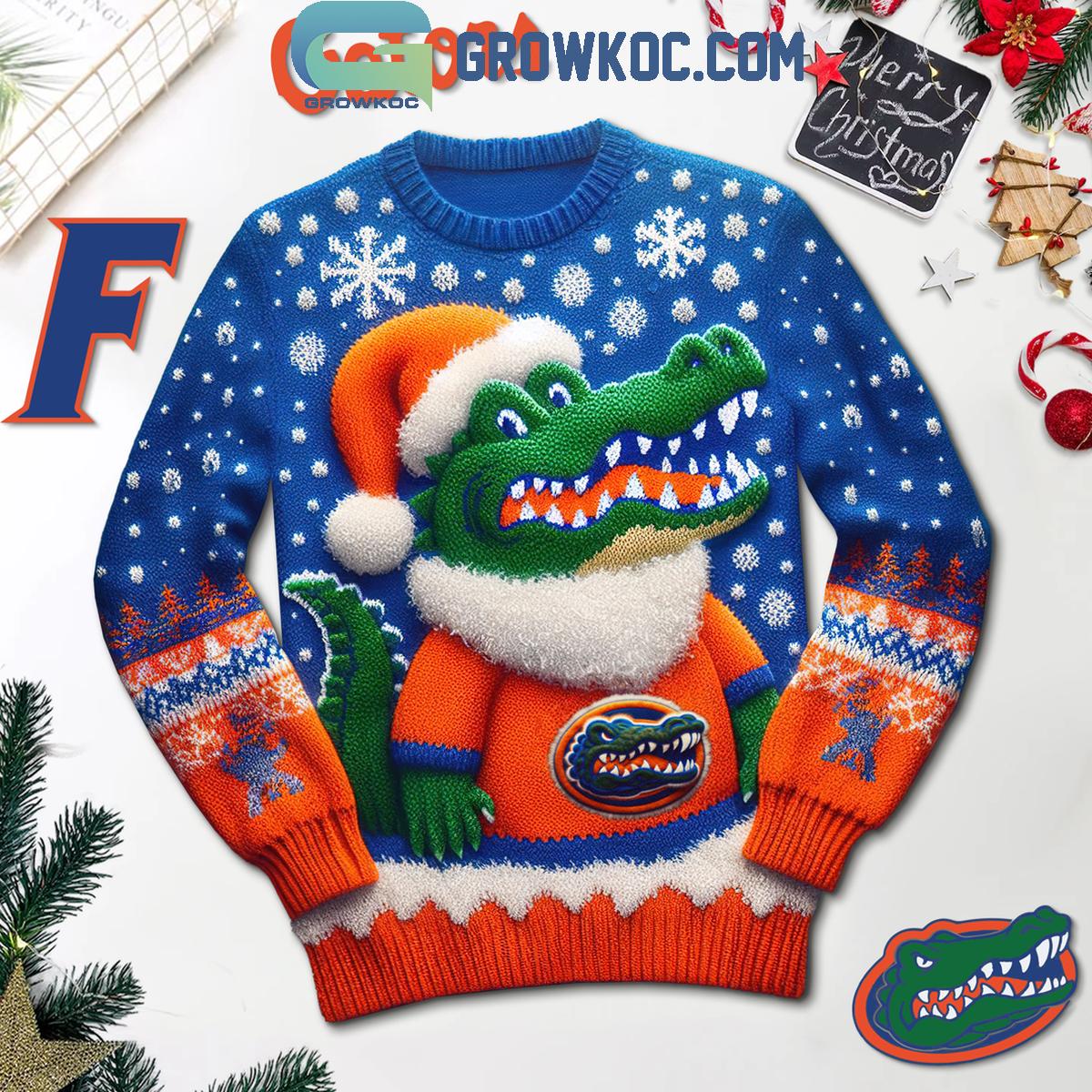 Florida Gators We Are Gators Football Snowtime Christmas Ugly Sweater 1 CVJAU