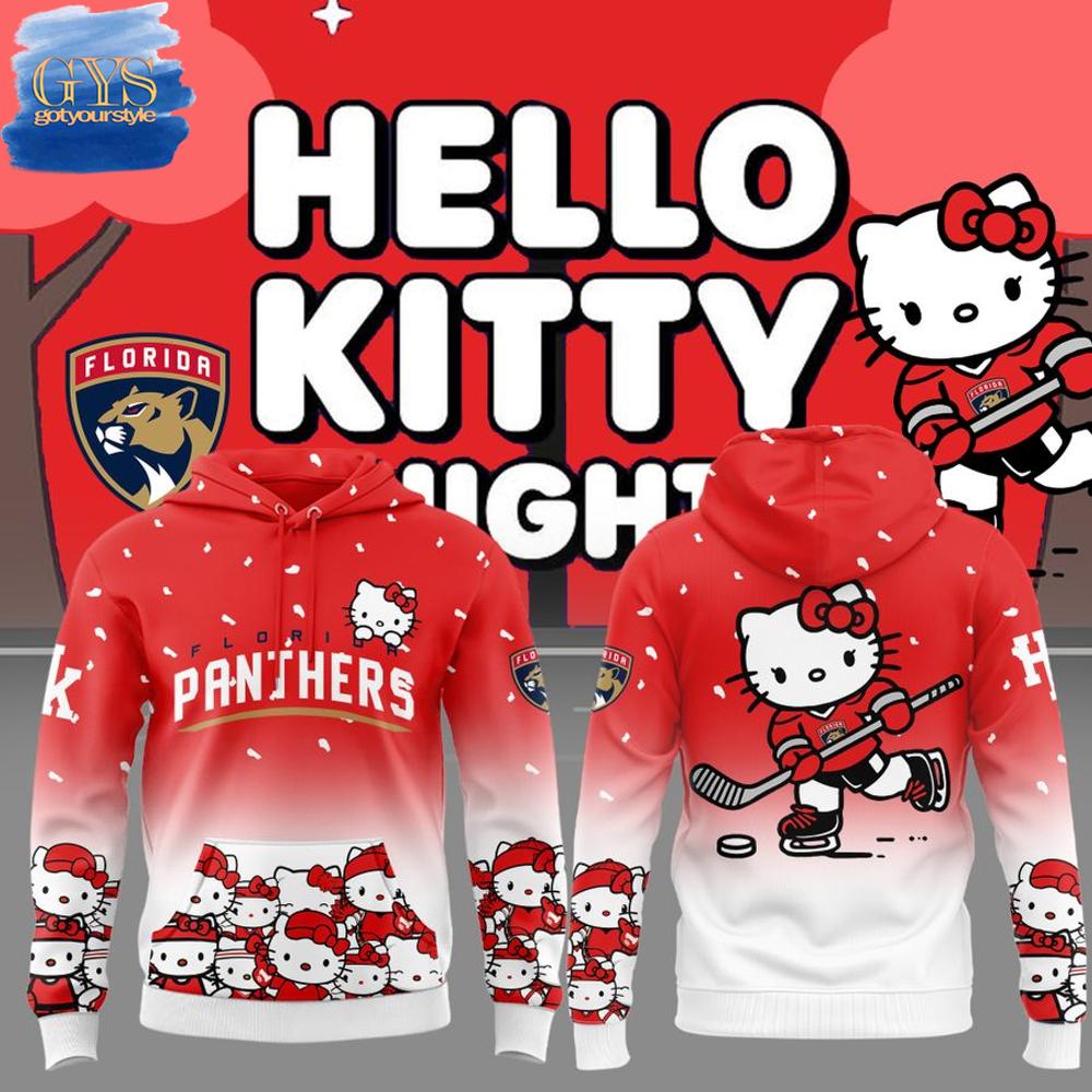 Florida Panthers Hello Kitty 2025 Limited Edition Hoodie 1