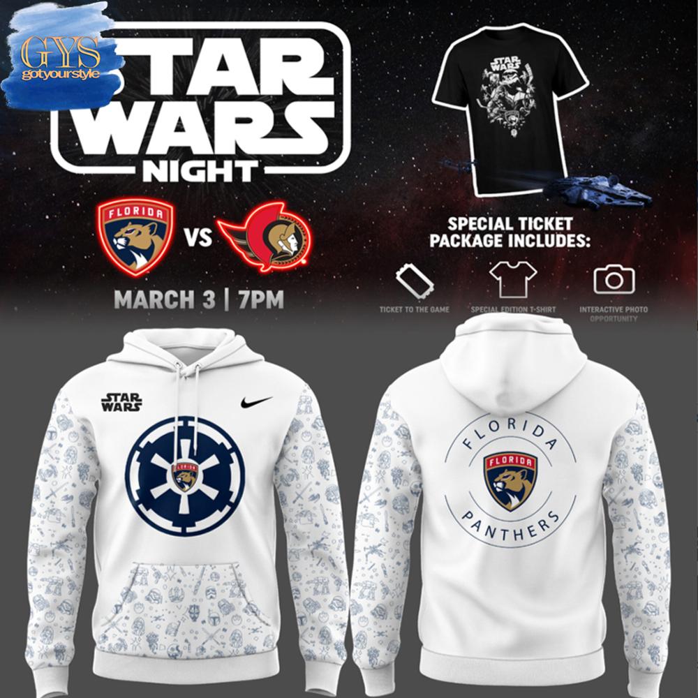 Florida Panthers Hockey NHL 2025 Star Wars Night Hoodie 1