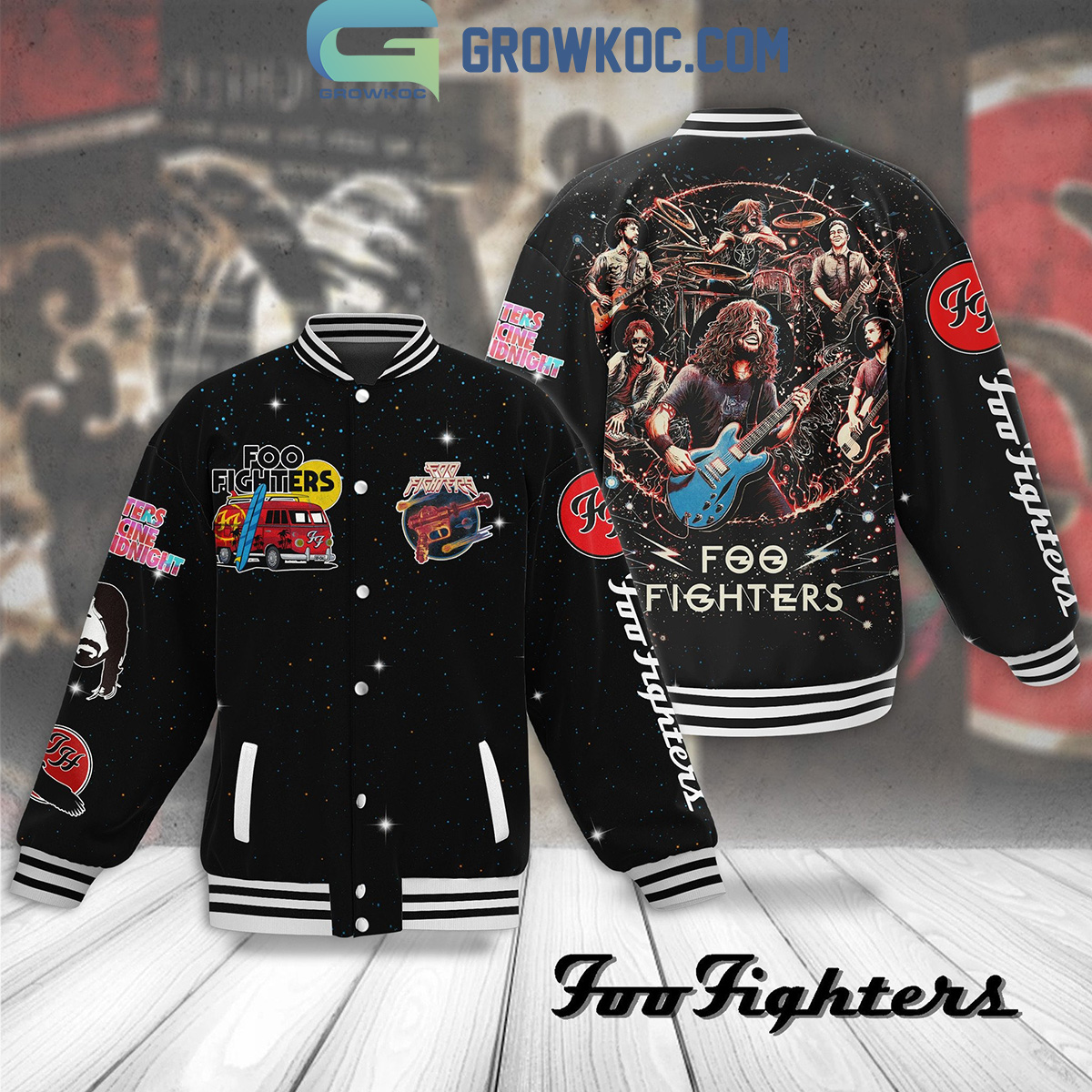 Foo Fighters Medicine At Midnight Fan Baseball Jacket2B1 QfIGA