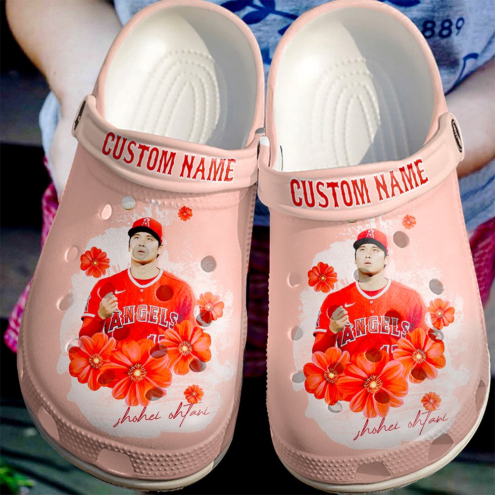 Footwearmerch Shohei Ohtani Los Angeles Dodgers MLB Sport Crocs Crocband Clogs Shoes Comfortable For Men Women and Kids 4