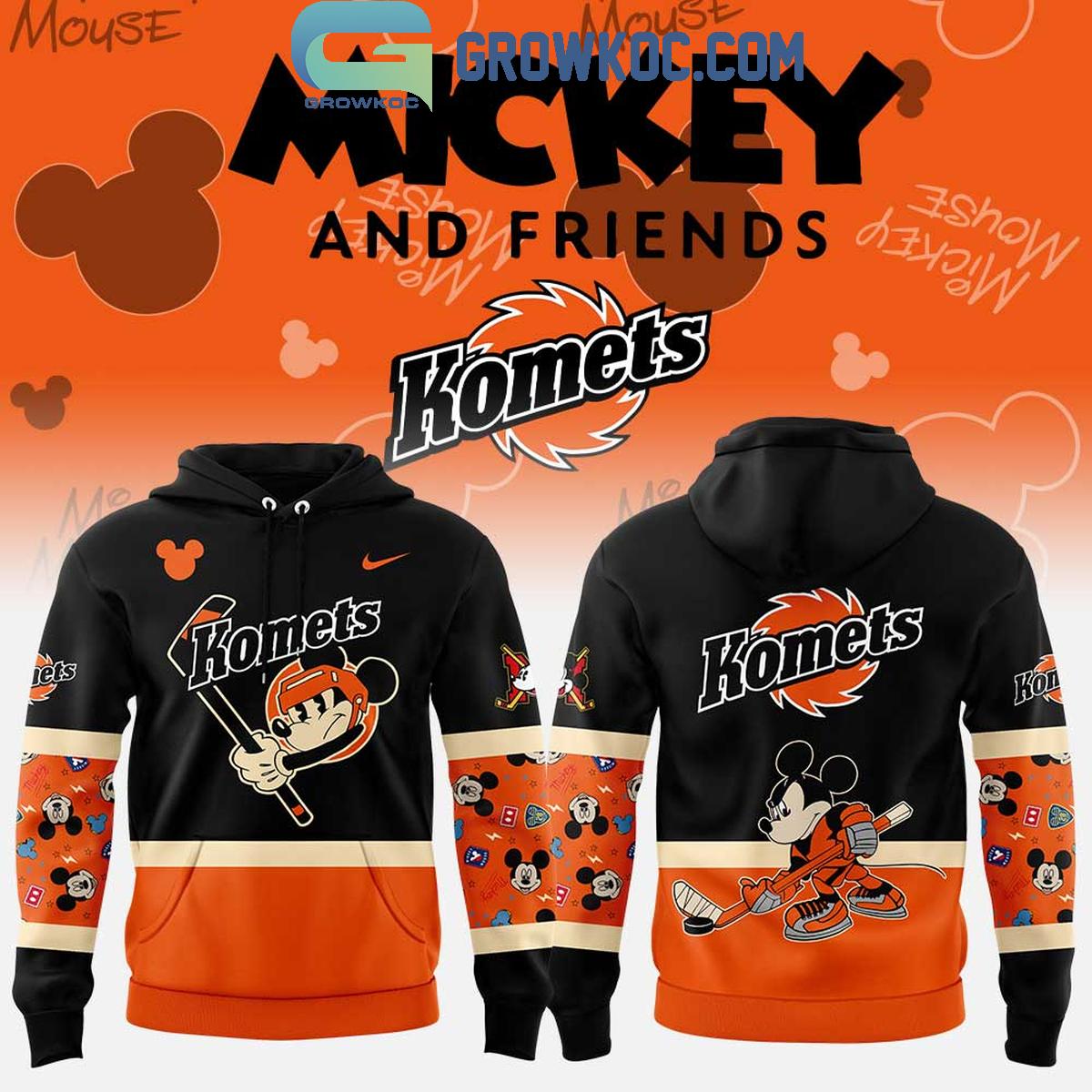 Fort Wayne Komets Mickey And Friends Hoodie T Shirt 1 IIZBU