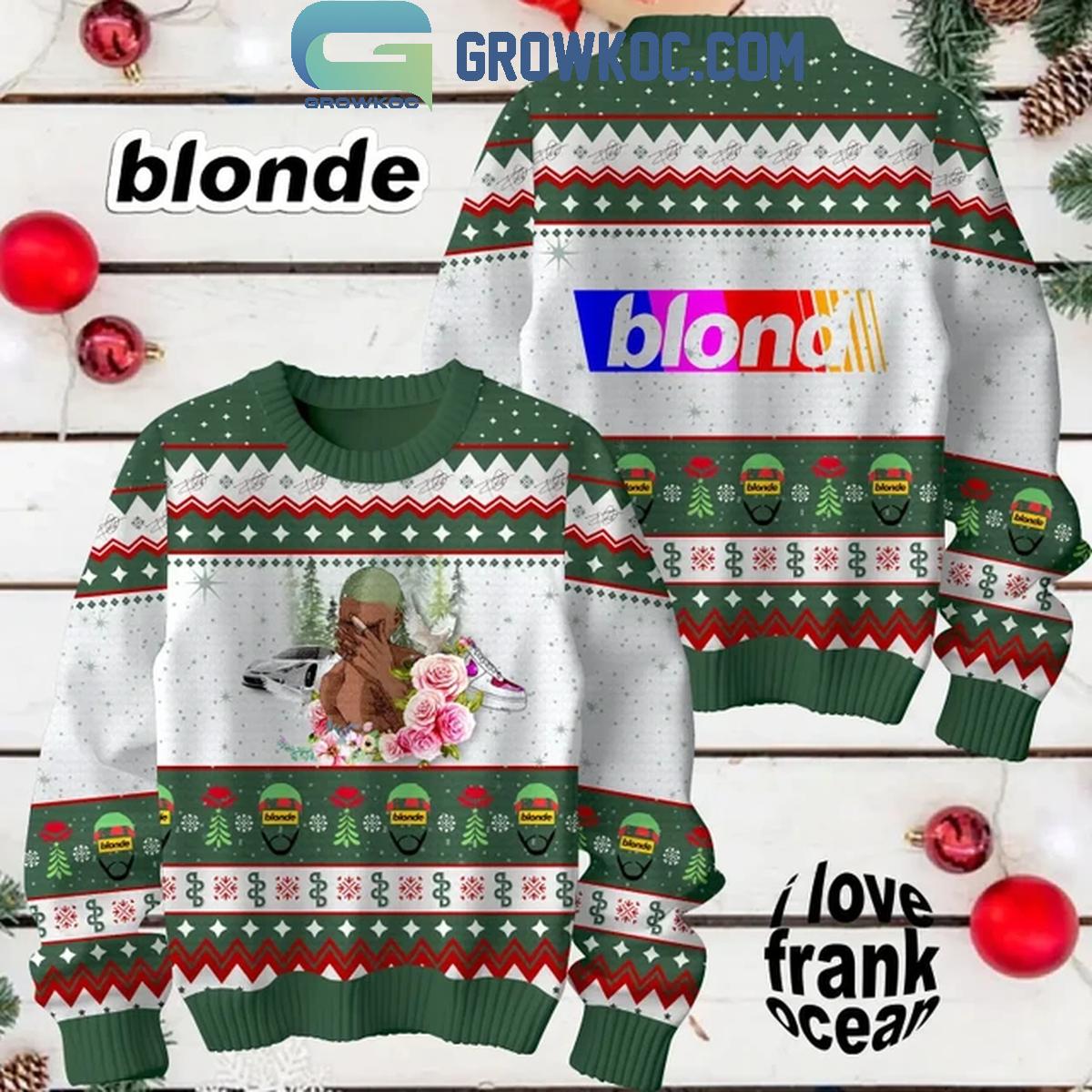 Frank Ocean I Love Blonde 2024 Christmas Ugly Sweater 1 uG42U