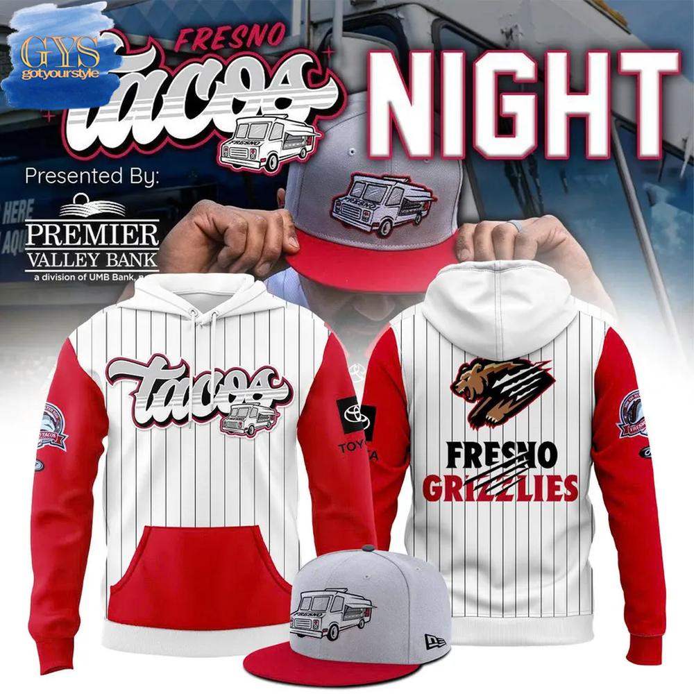 Fresno Grizzlies Tacos Night Special Edition Hoodie 1