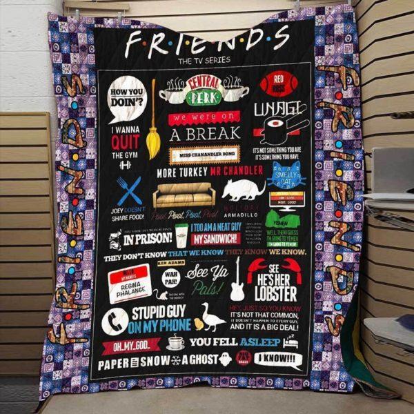 Friends Forever Fabric Quilt Blanket Bedding Set 0