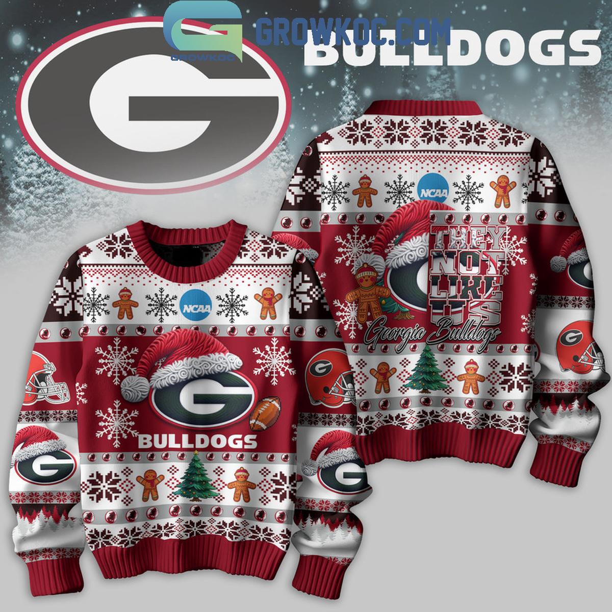 Georgia Bulldogs Football They Not Like Us Christmas Ugly Sweater 1 NZOTO