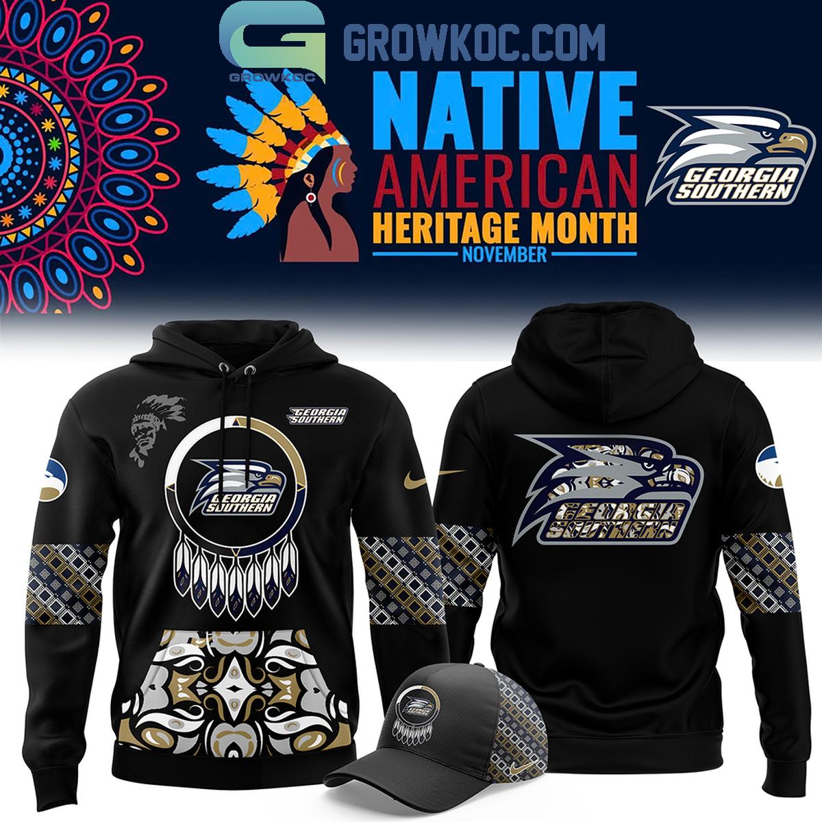 Georgia Southern Eagles 2024 Native American Heritage Month Hoodie T Shirt 1 4fAGx