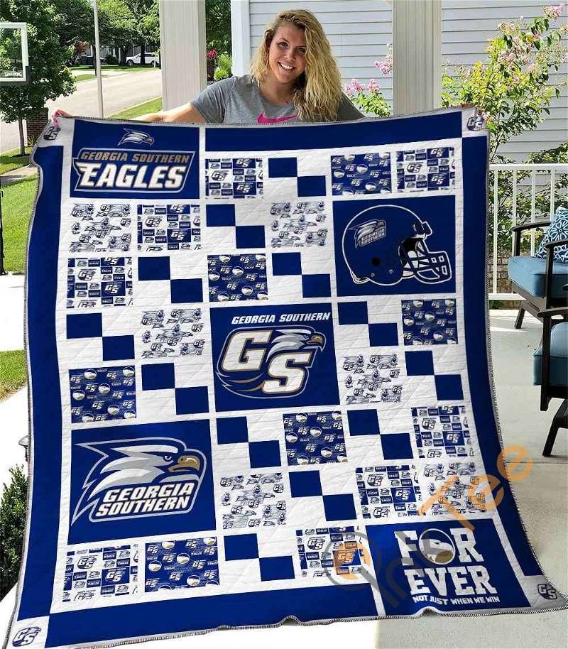 Georgia Southern Eagles V1 Quilt Blanket Bedding Set 0