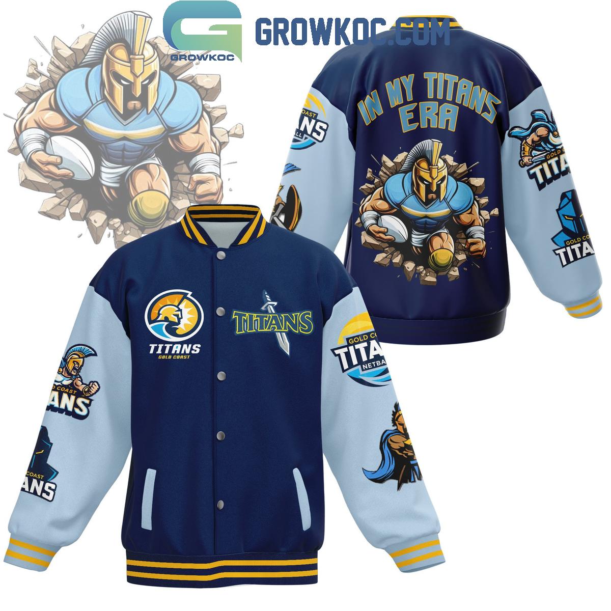 Gold Coast Titans In My Titans Era Fan Baseball Jacket 1 onGZY