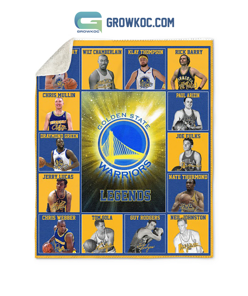 Golden State Warriors Legends NBA Team Fleece Blanket Quilt2B1 b7L7l Golden State Warriors Legends NBA Team Fleece Blanket Quilt2B1 b7L7l