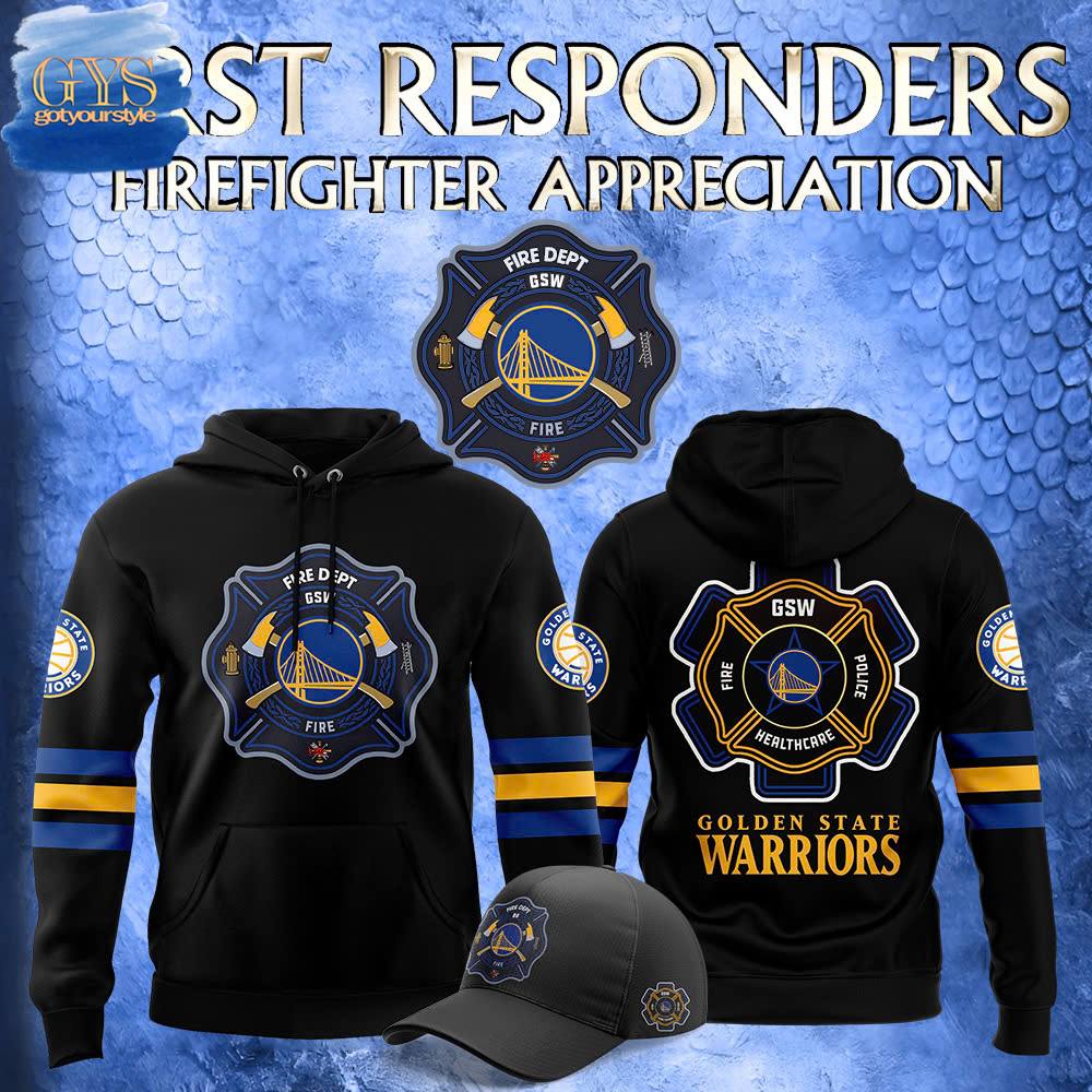 Golden State Warriors x 2024 Firefighter Appreciation Night Limited Edition Hoodie 1
