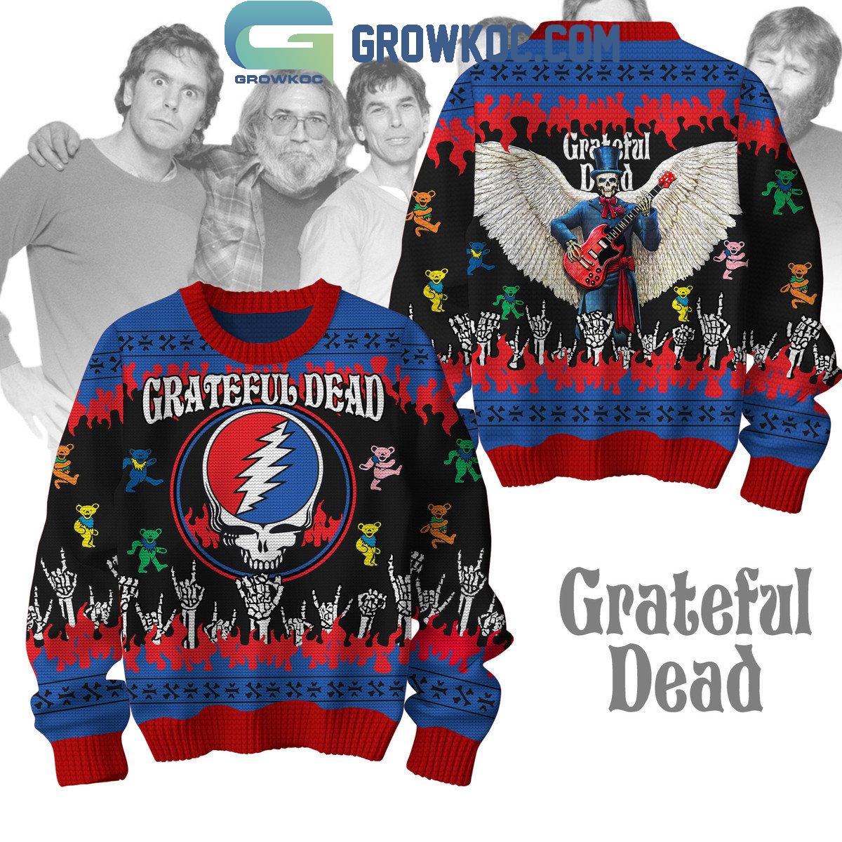 Grateful Dead 2024 Christmas Be Merry Ugly Sweater 1 DxPPy