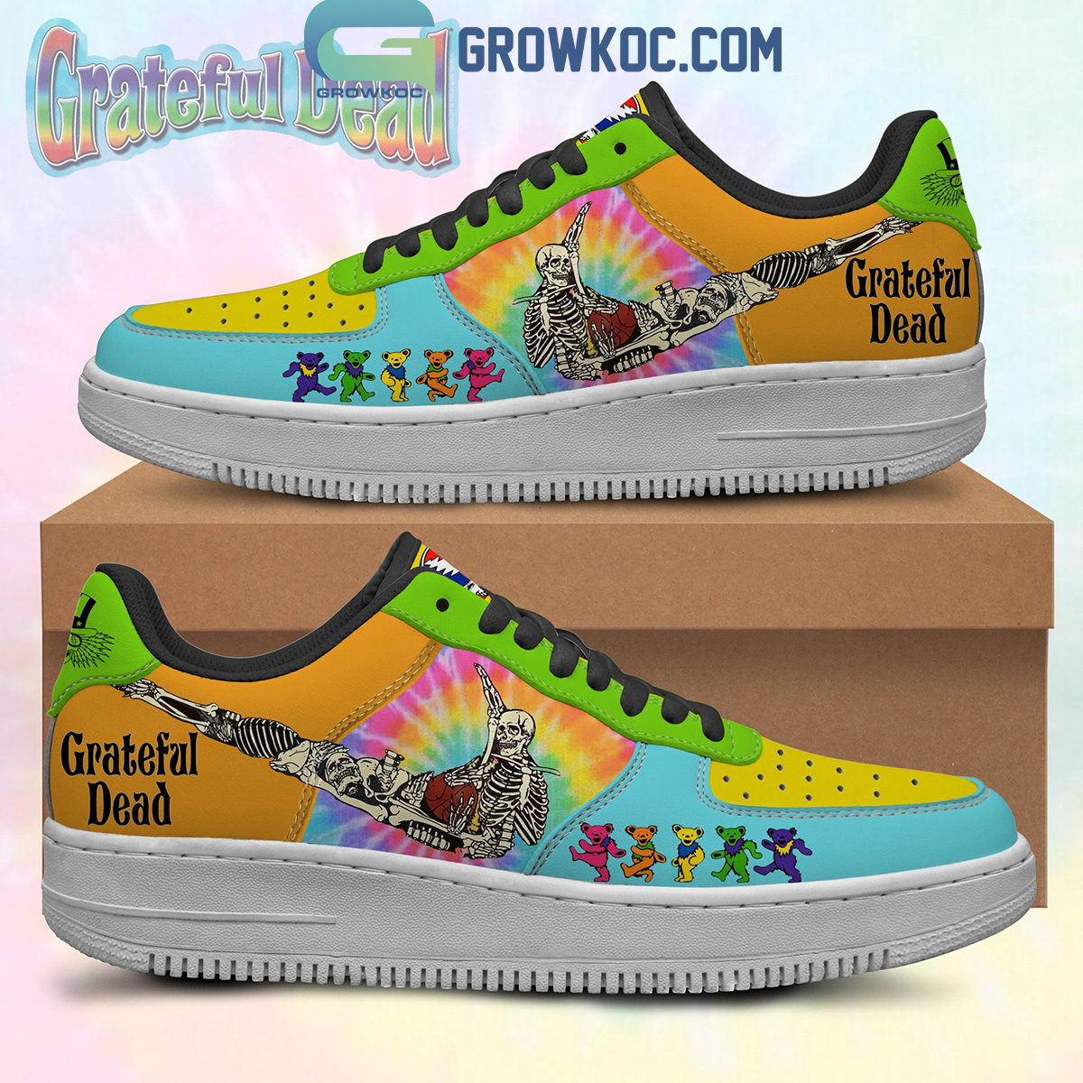 Grateful Dead Not All Who Wander Are Lost Air Force 1 Shoes2B1 Ii8VS