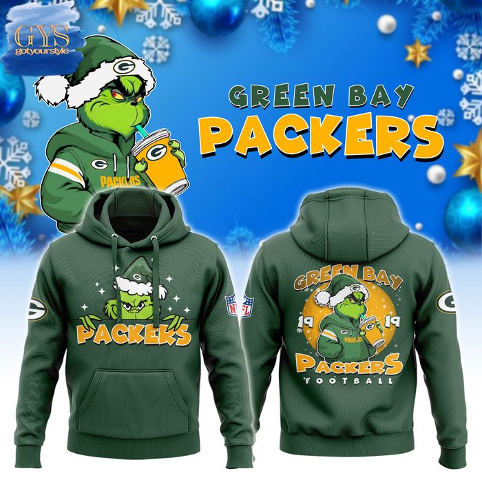 Green Bay Packers Grinch Chirstmas 2024 Limited Edition Hoodie 1
