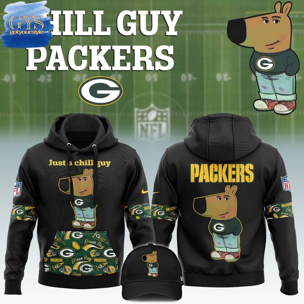Green Bay Packers NFL Chill Guy Limited Edition Hoodie 1