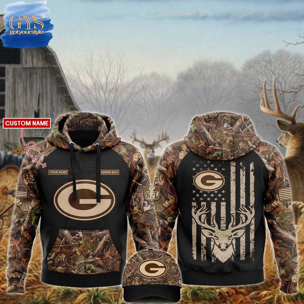Green Bay Packers NFL x Hunting 2024 Limited Edition Hoodie 1