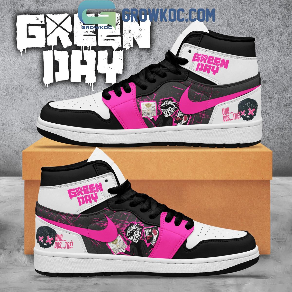 Green Day America Idiots Brain Stew Air Jordan 1 Shoes 1 QPwel