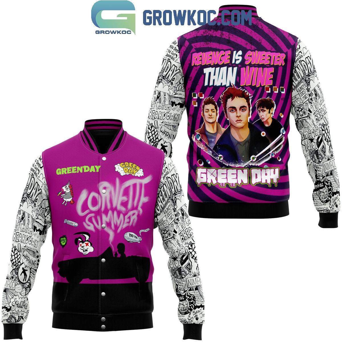Green Day Revenge Is Sweeter Than Wine Baseball Jacket 1 UWEaM