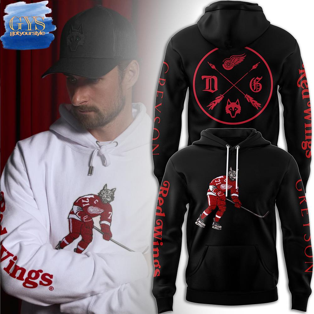 Greyson x Detroit Red Wings Limited Edition Black Hoodie 1