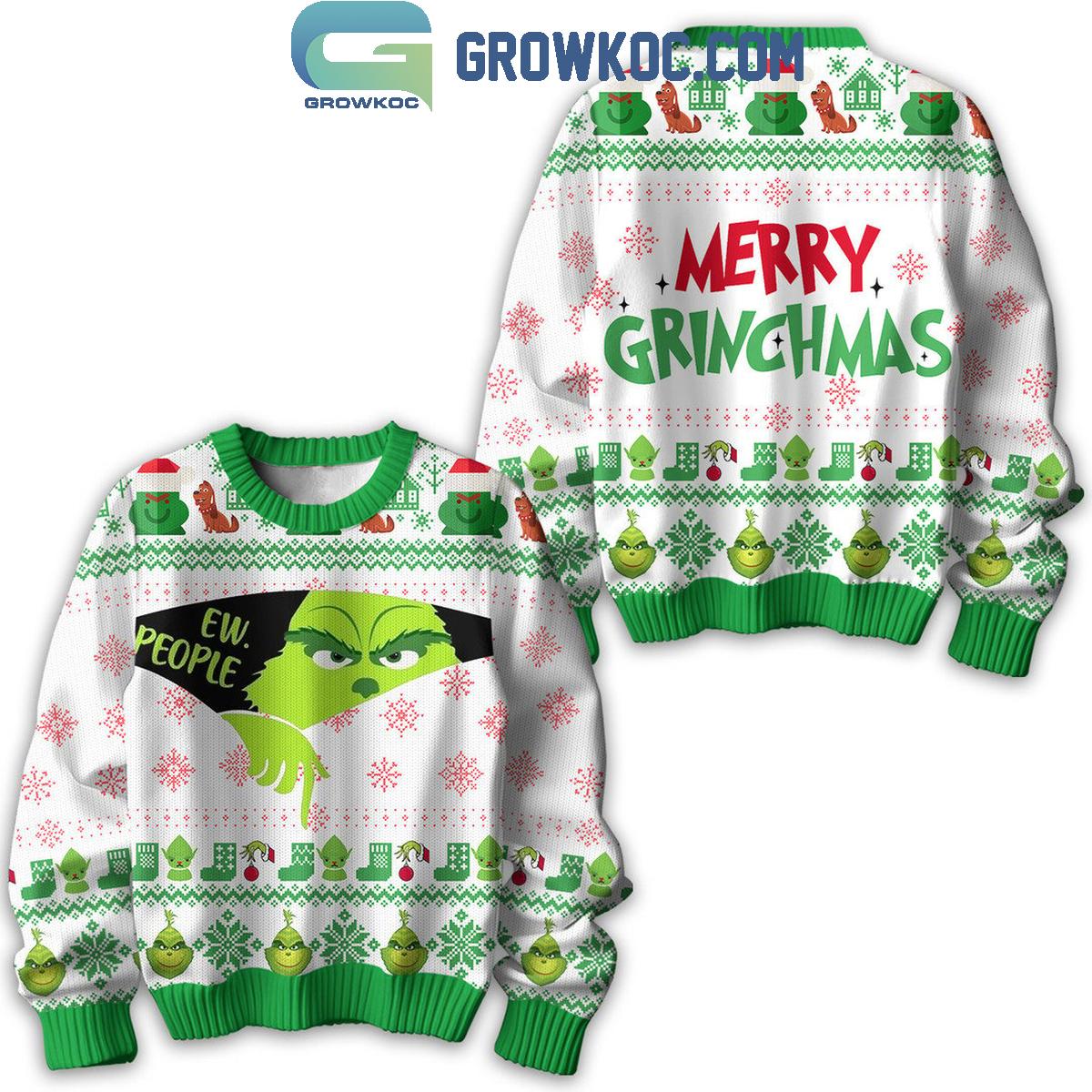 Grinch In Christmas Time Ew People Merry Grinchmas Ugly Sweater 1 NwCEj