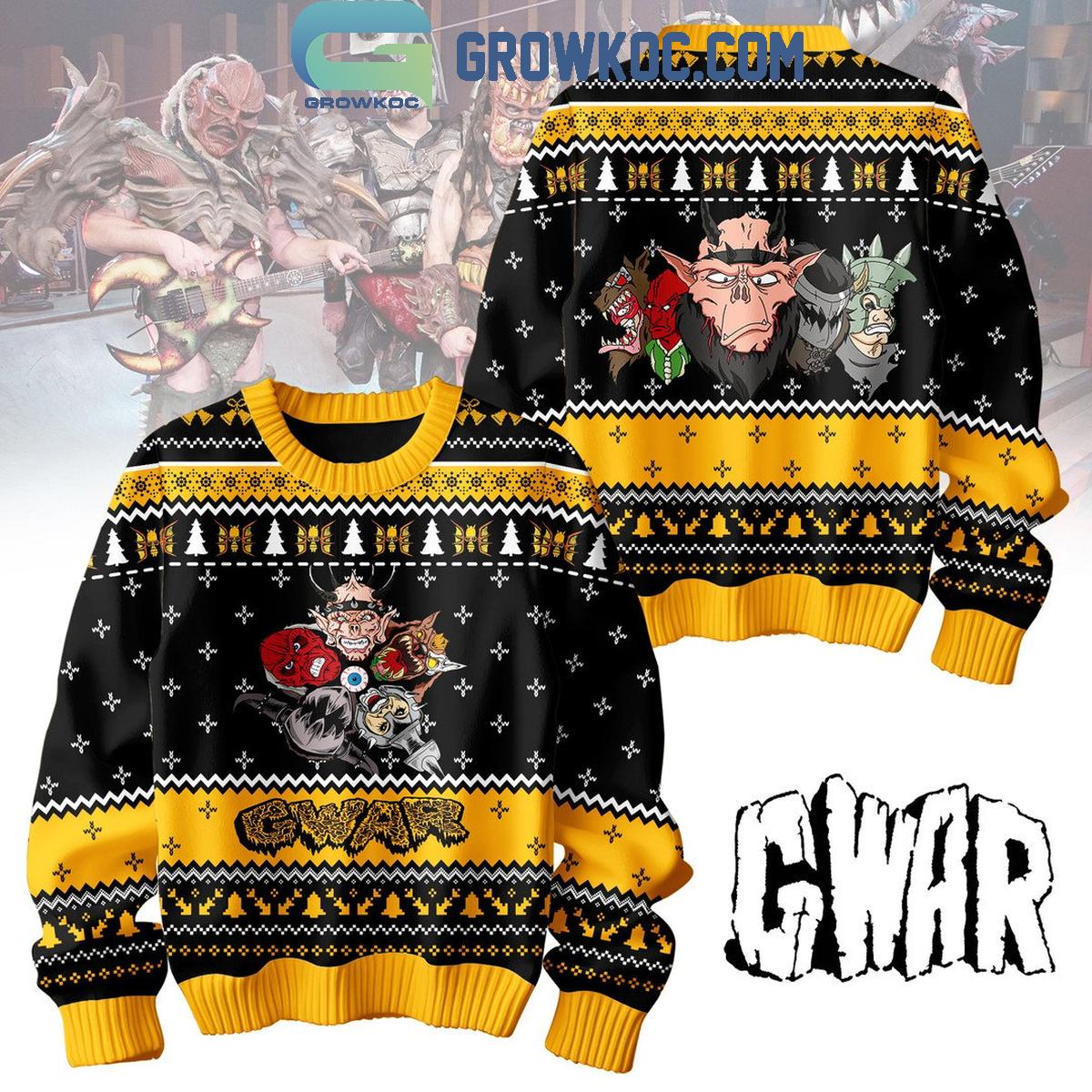 Gwar 2024 Let Us Slay Merry Christmas Ugly Sweater 1 QKGVt