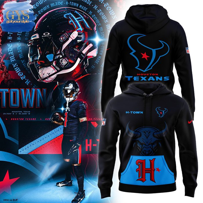 HTown Blue Houston Texans Alternate Game Limited Hoodie 1
