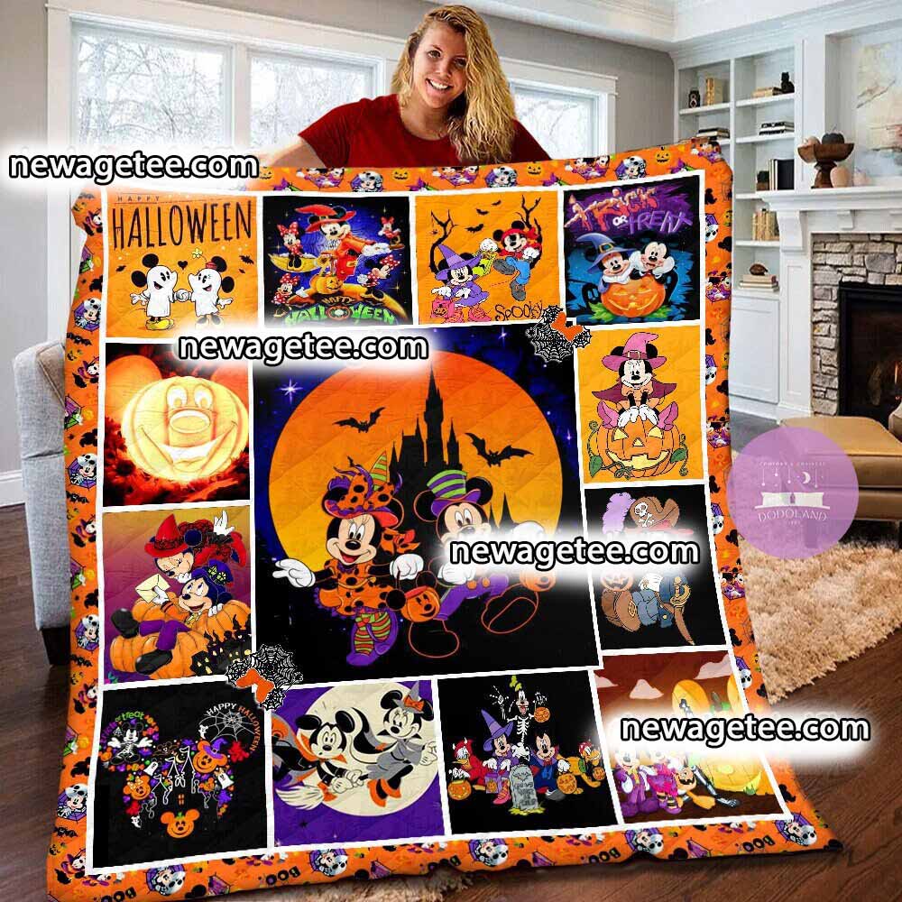 Halloween Mickey Mouse Baby Quilt Blanket 0