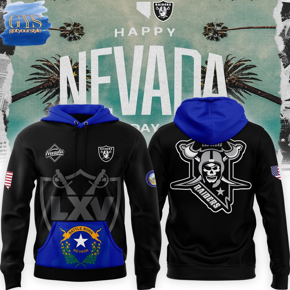 Happy Nevada Day 2024 x Las Vegas Raiders Limited Edition Hoodie 1