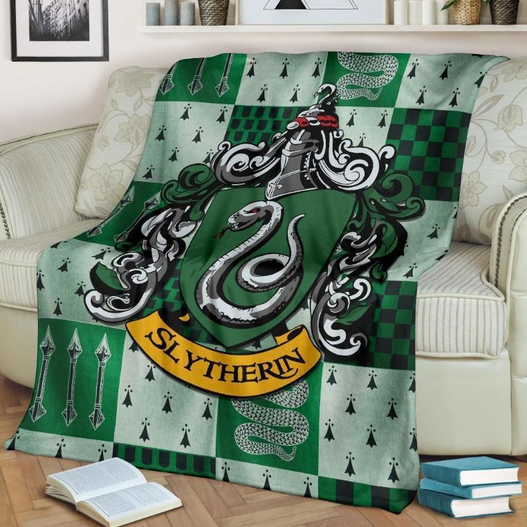 Harry Potter Slytherin Best Seller Fleece Blanket Gift For Fan Quilt Blanket Bedding Set Gift 0