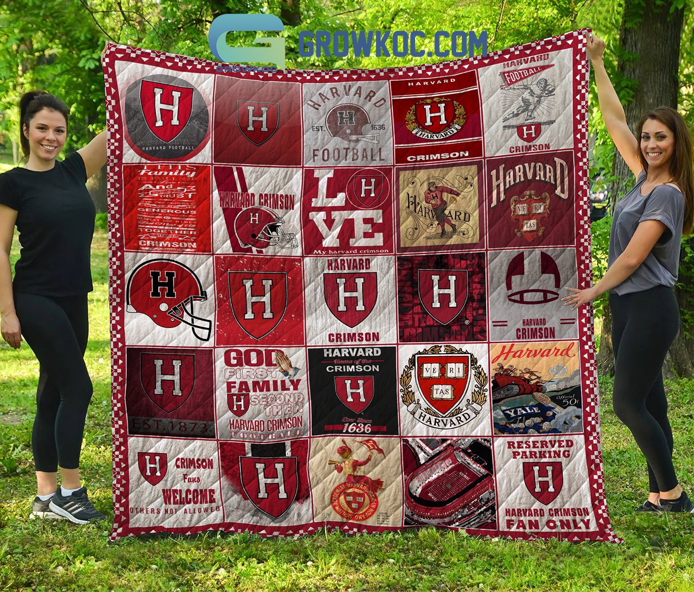 Harvard Crimson football NCAA Collection Design Fleece Blanket Quilt2B1 0OSGX