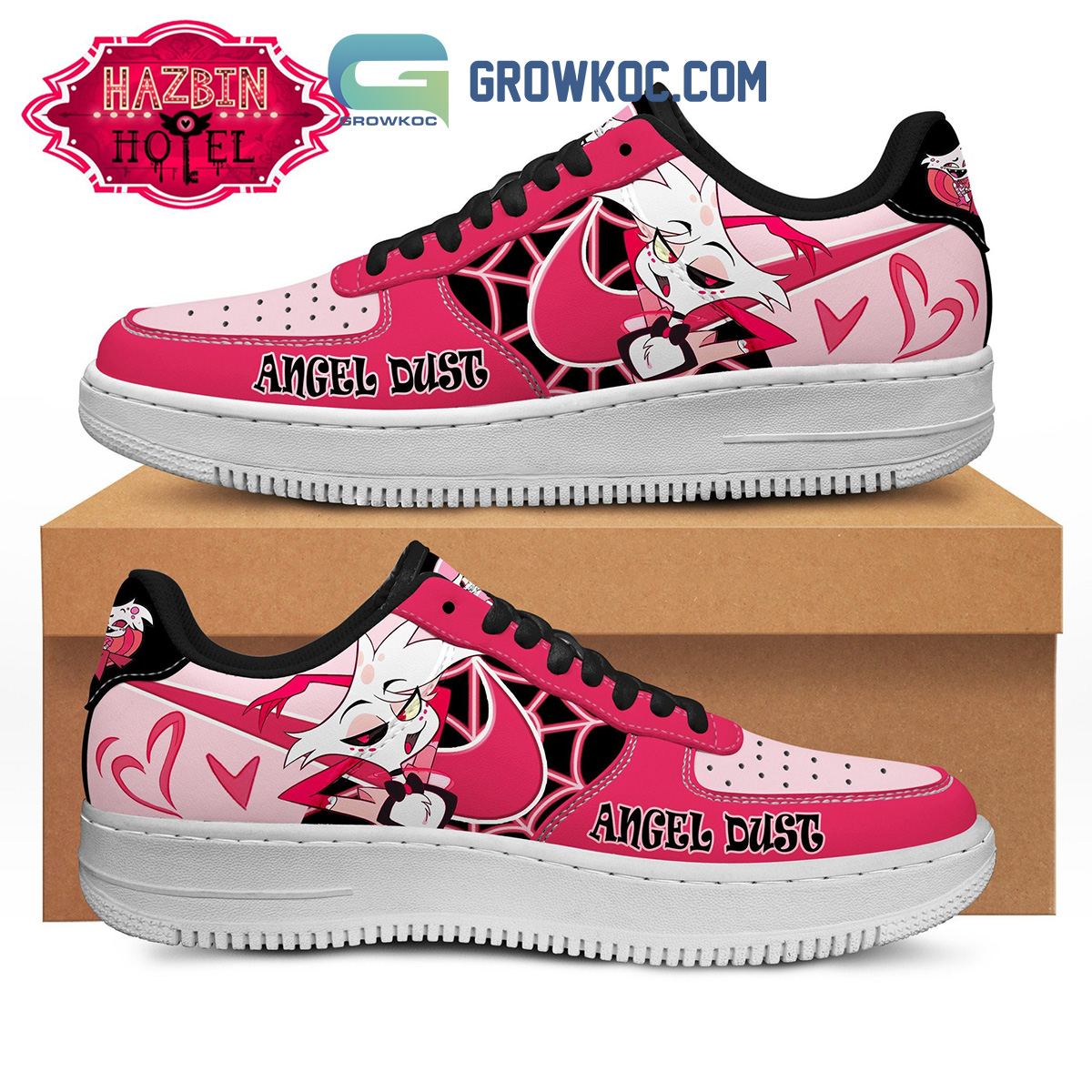 Hazbin Hotel Angel Dust Fan Air Force 1 Shoes2B1 UiWC8