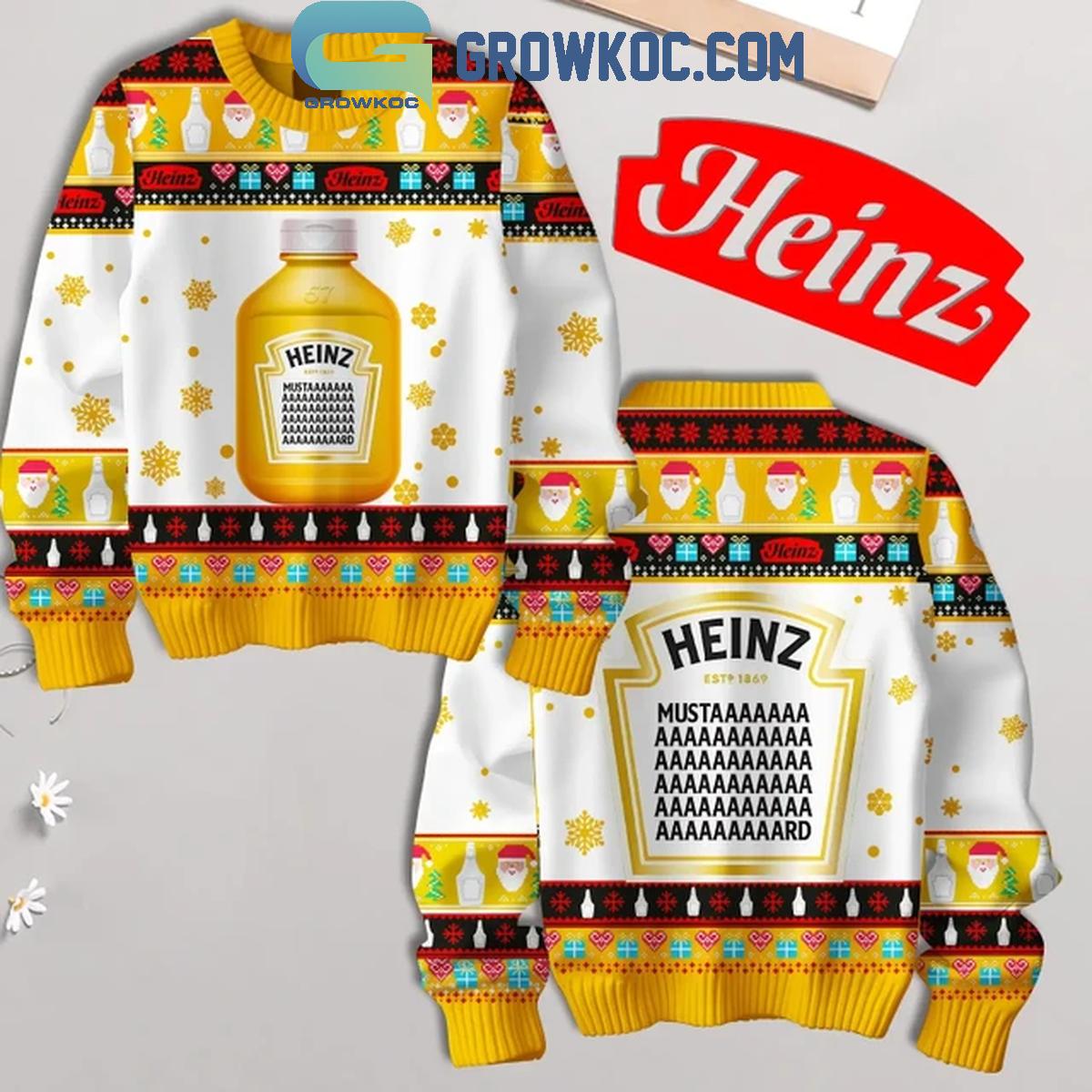 Heinz Mustard ItE28099s Not Enough For 2024 Christmas Ugly Sweater 1 tCUi9