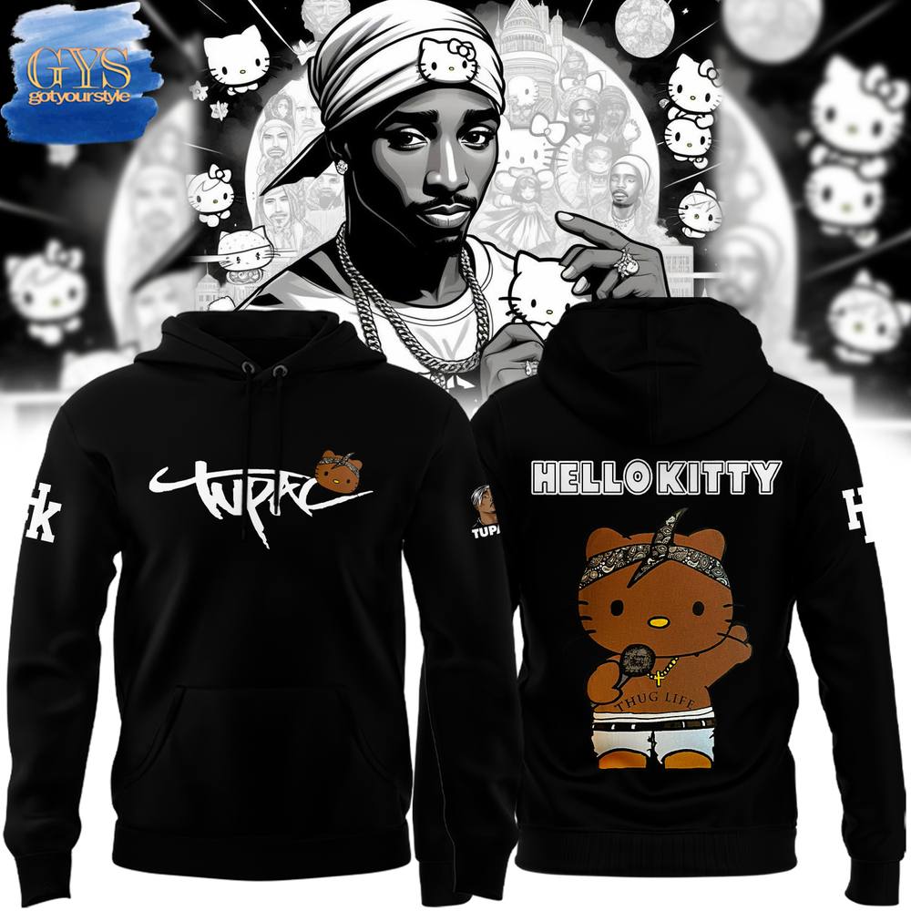 Hello Kitty Tupac Special Edition Hoodie For Sale 1