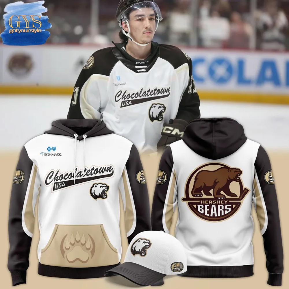 Hershey Bears Chocolatetown 2025 Hoodie 1