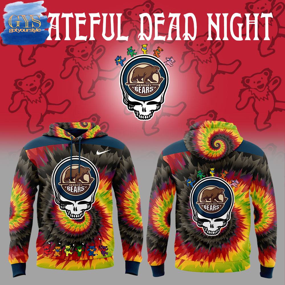 Hershey Bears Grateful Dead Night Limited Edition Hoodie 1