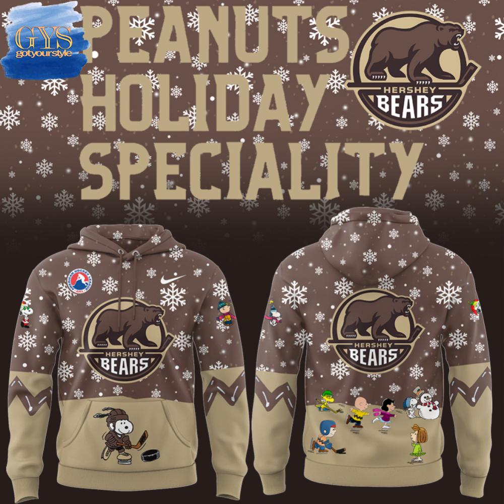 Hershey Bears Peanuts And Snoopy Limited Edition Hoodie 1