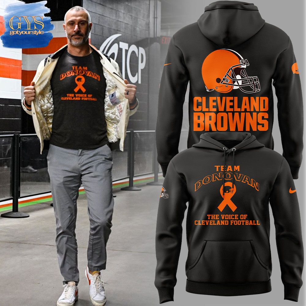 Honoring Jim Donovan Cleveland Browns Hoodie 1