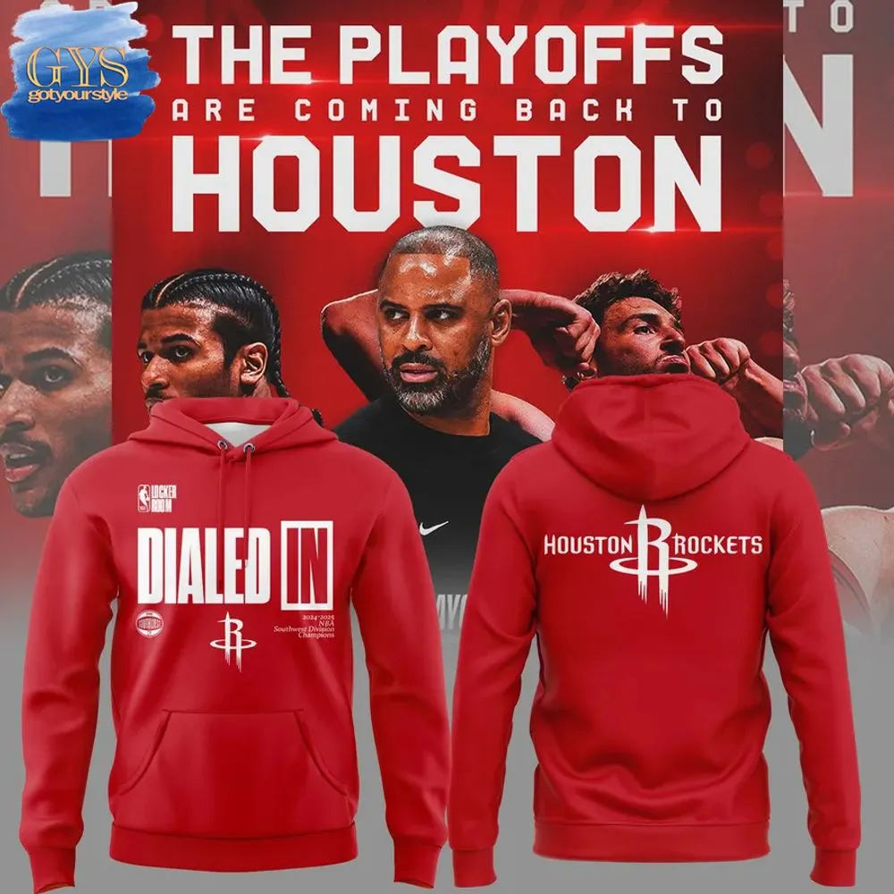 Houston Rockets Dialed IN Locker Room Limited Edition Hoodie 1