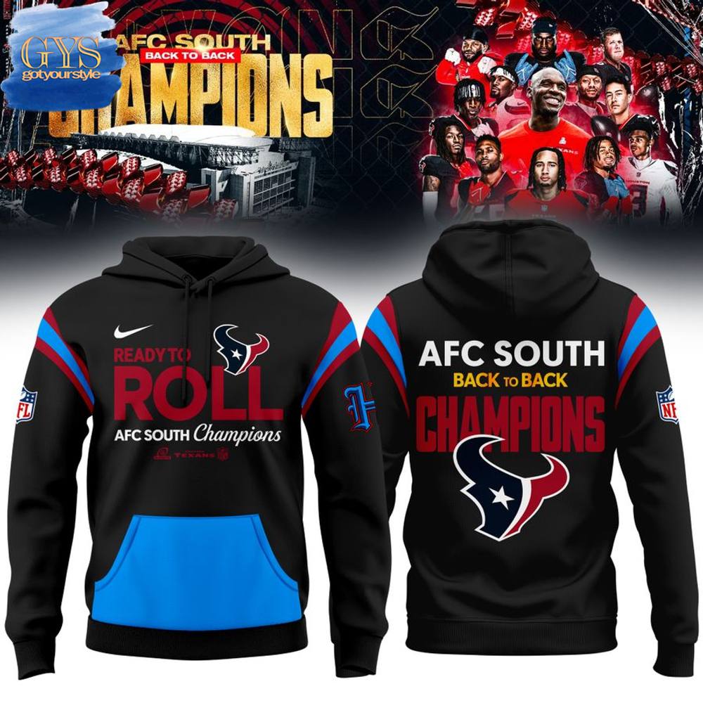 Houston Texans 2024 AFC South Division Champion Limited Edition Hoodie 1
