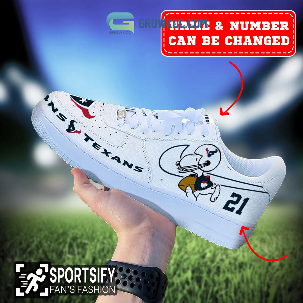 Houston Texans NFL Snoopy Personalized Air Force 1 Low Top Shoes2B1 8PBZg