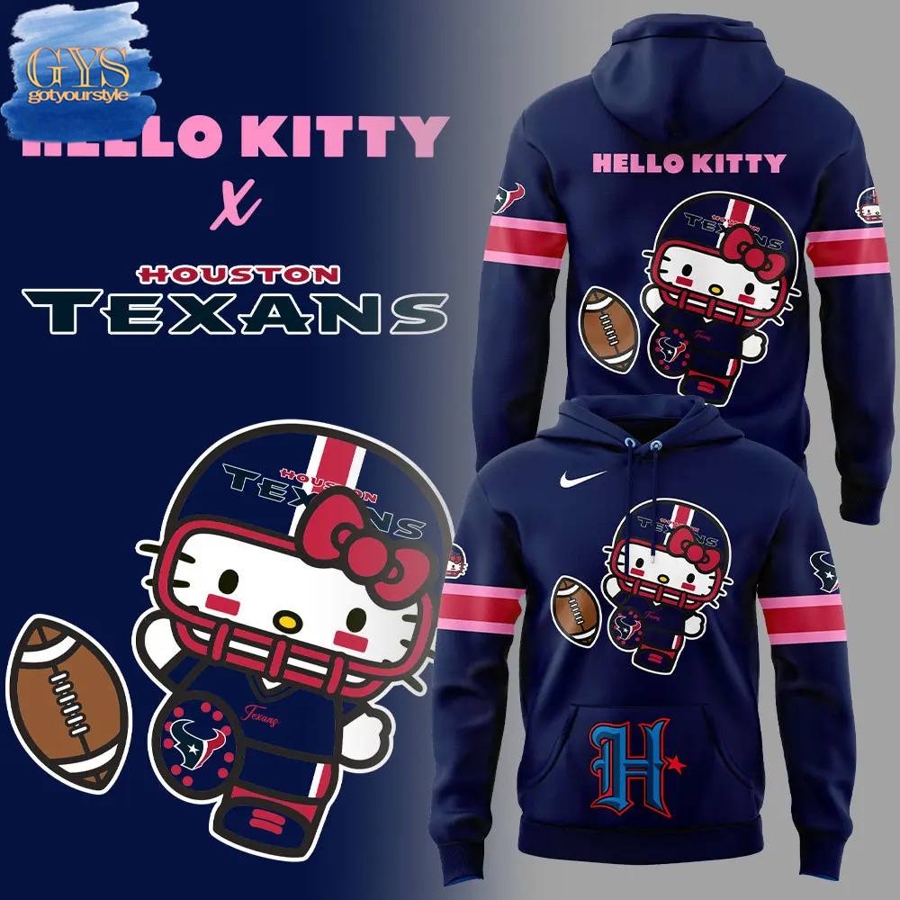 Houston Texans x Hello Kitty Special New Edition Hoodie 1