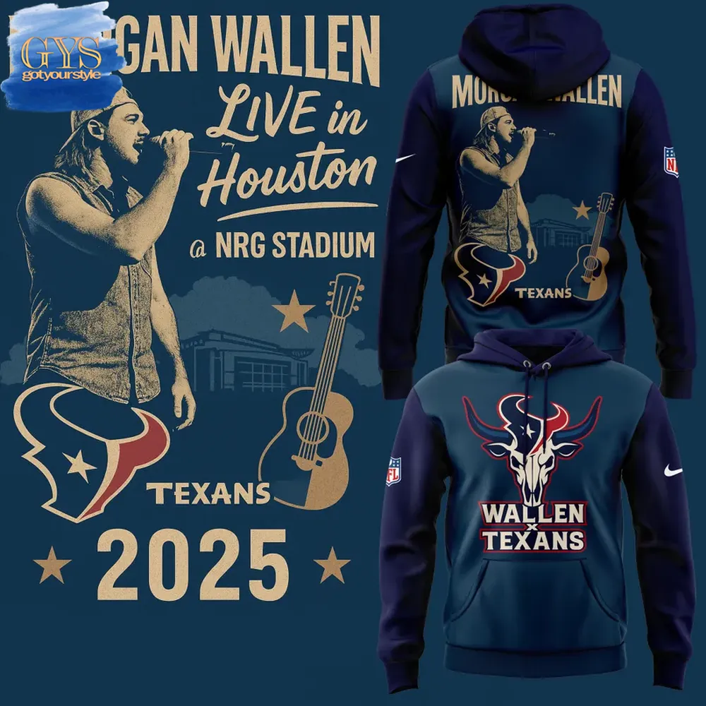 Houston Texans x Morgan Wallen Live In Houston Limited Edition Hoodie 1