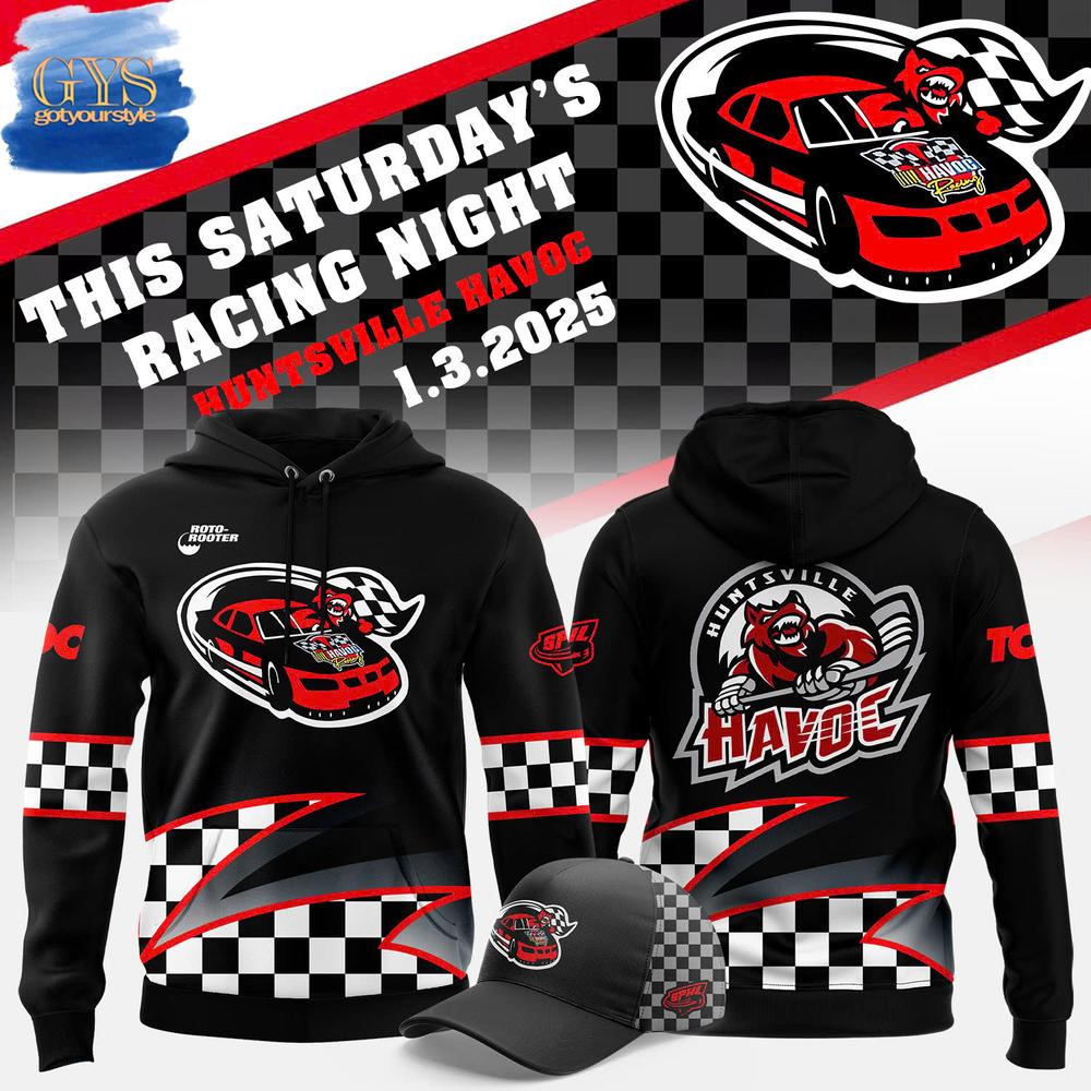 Huntsville Havoc Racing Night 2025 Limited Edition Hoodie 1