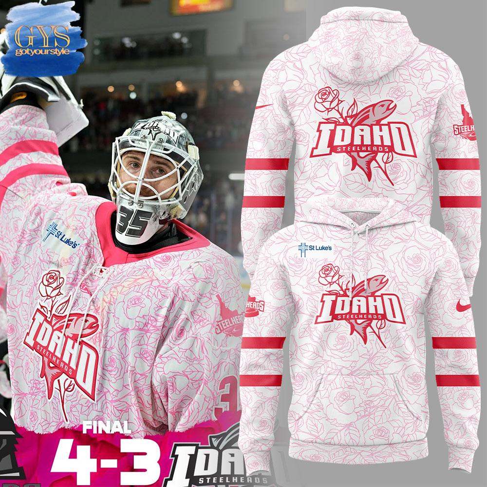 Idaho Steelheads Pink in the Rink Limited Edition Hoodie 1