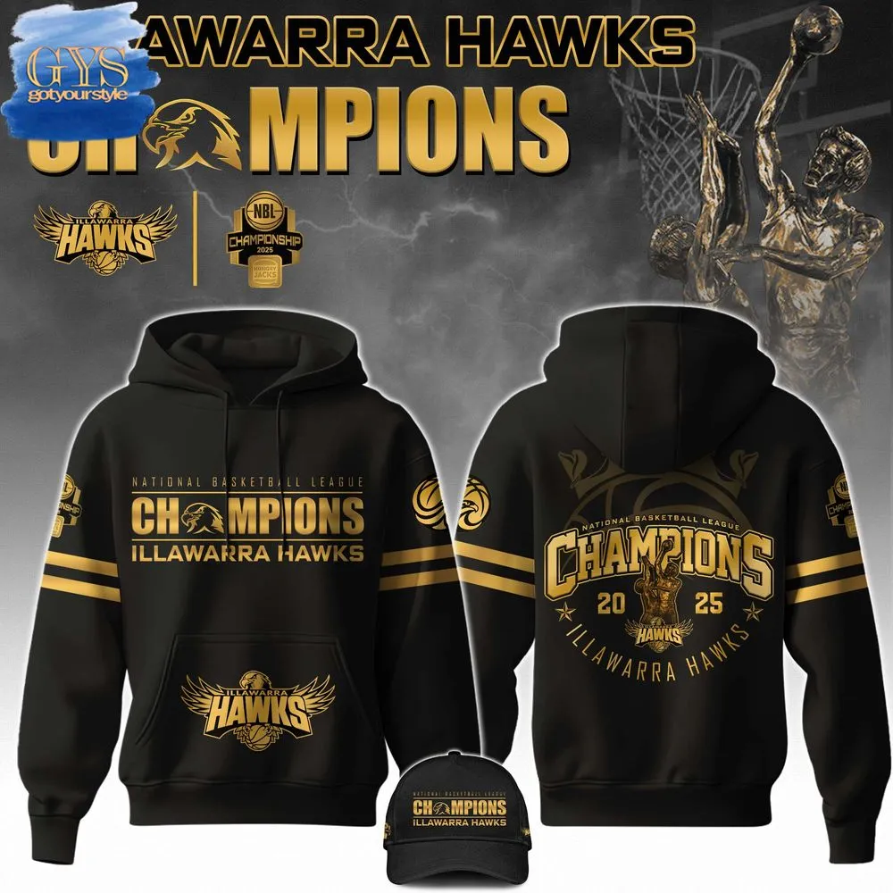 Illawarra Hawks NBL Champions 2025 Limited Edition Hoodie 1