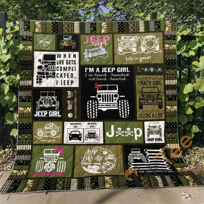 Im A Jeep Girl Quilt Blanket Bedding Set 0
