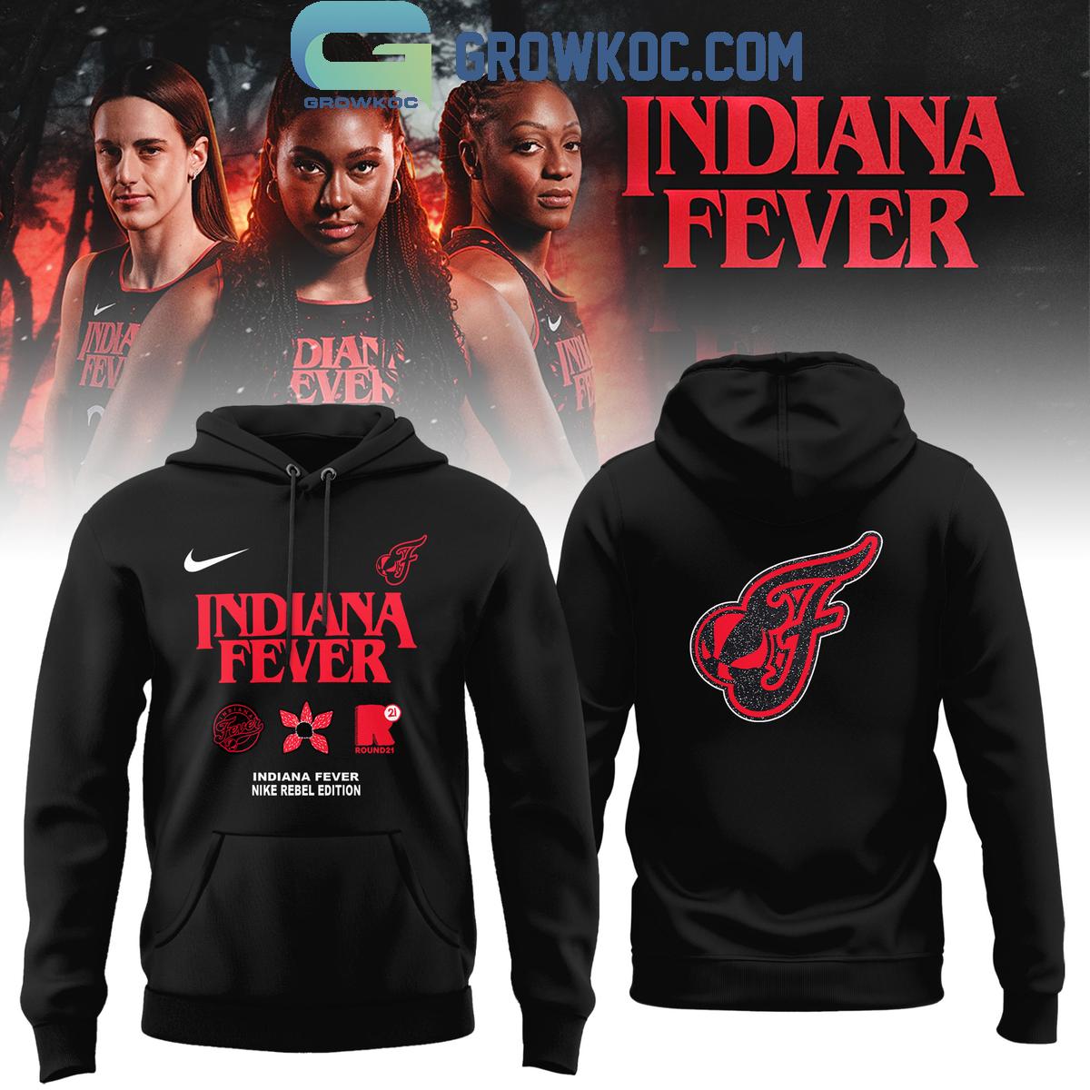 Indiana Fever Mix Stranger Things Hoodie Shirt 1 fSors